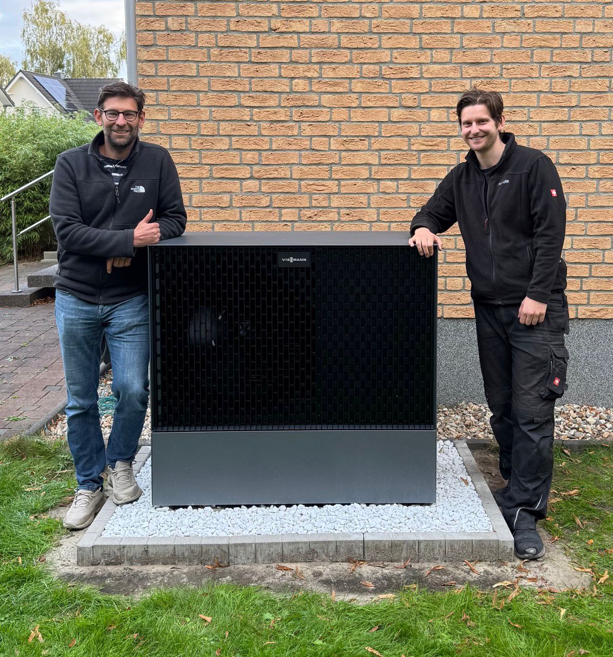 Wärmepumpe mit Handwerker nach Wartung